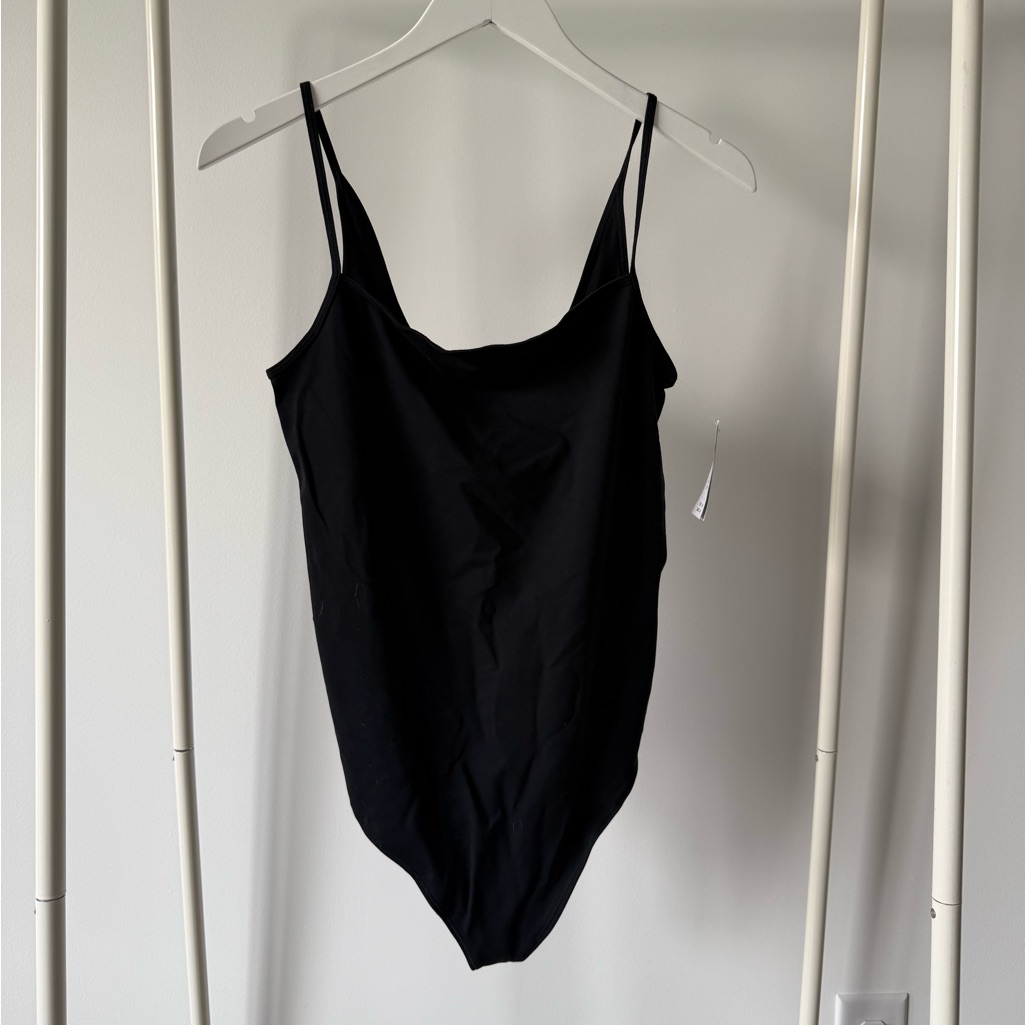 Nwt Abercrombie Black Cowl Neck Bodysuit - Size Large